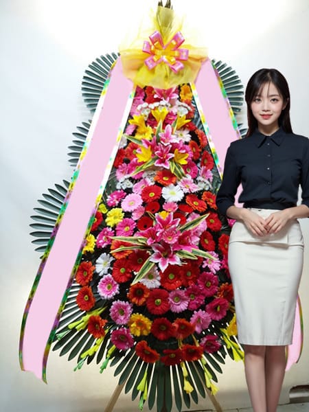 더채플앳청담 3단화환 고급형